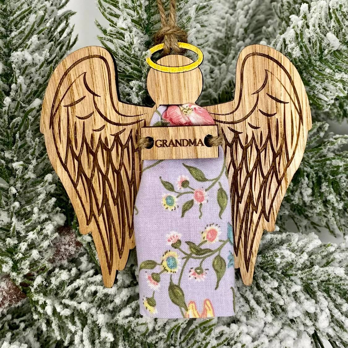 Memorial angel ornament